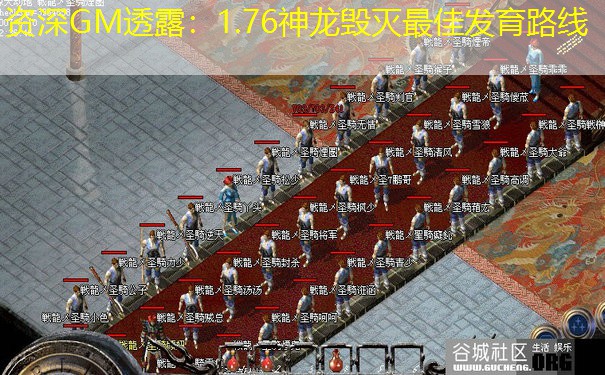 资深GM透露：1.76神龙毁灭最佳发育路线